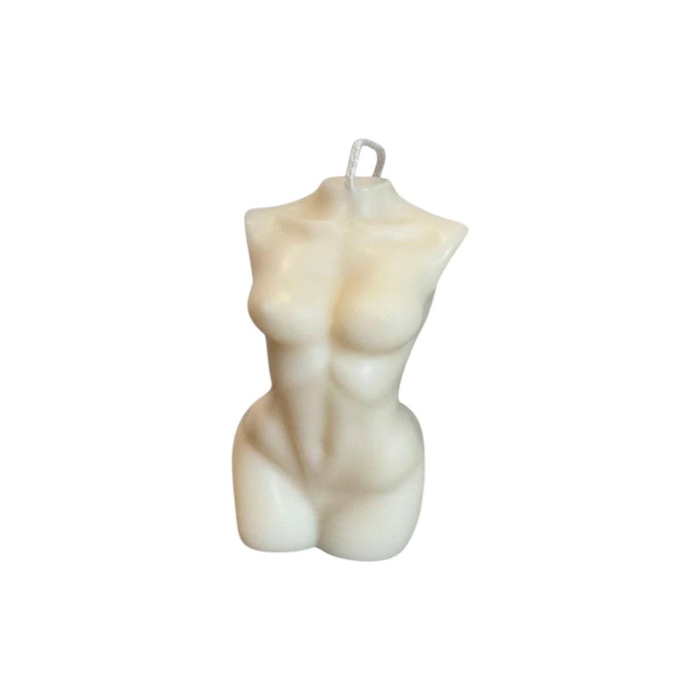 4" Ivory Unscented Dimensional Female Form Candle
