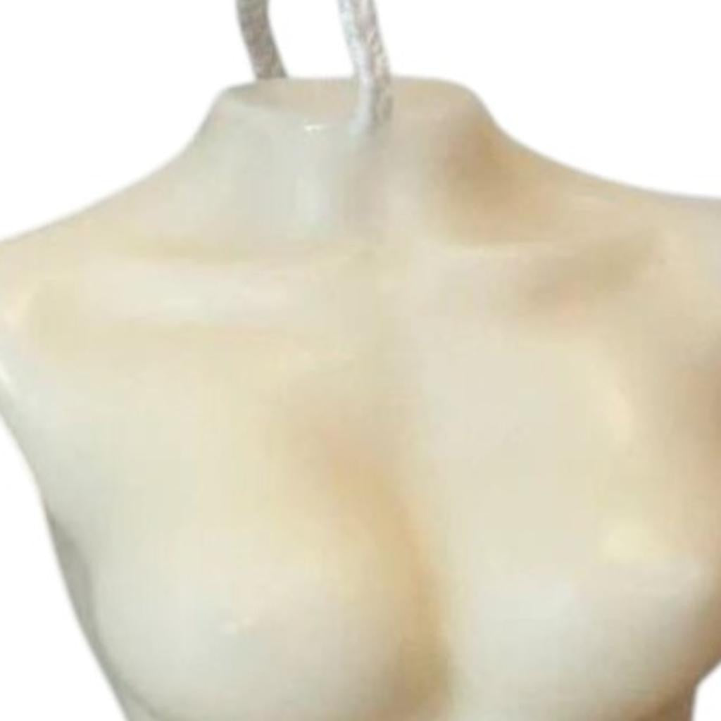 4" Ivory Vanilla Scented Dimensional Female Form Candle