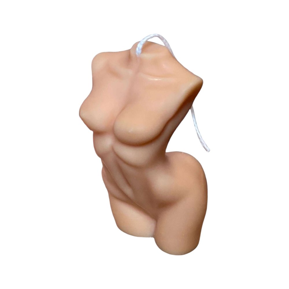4" Natural Unscented Dimensional Female Form Candle