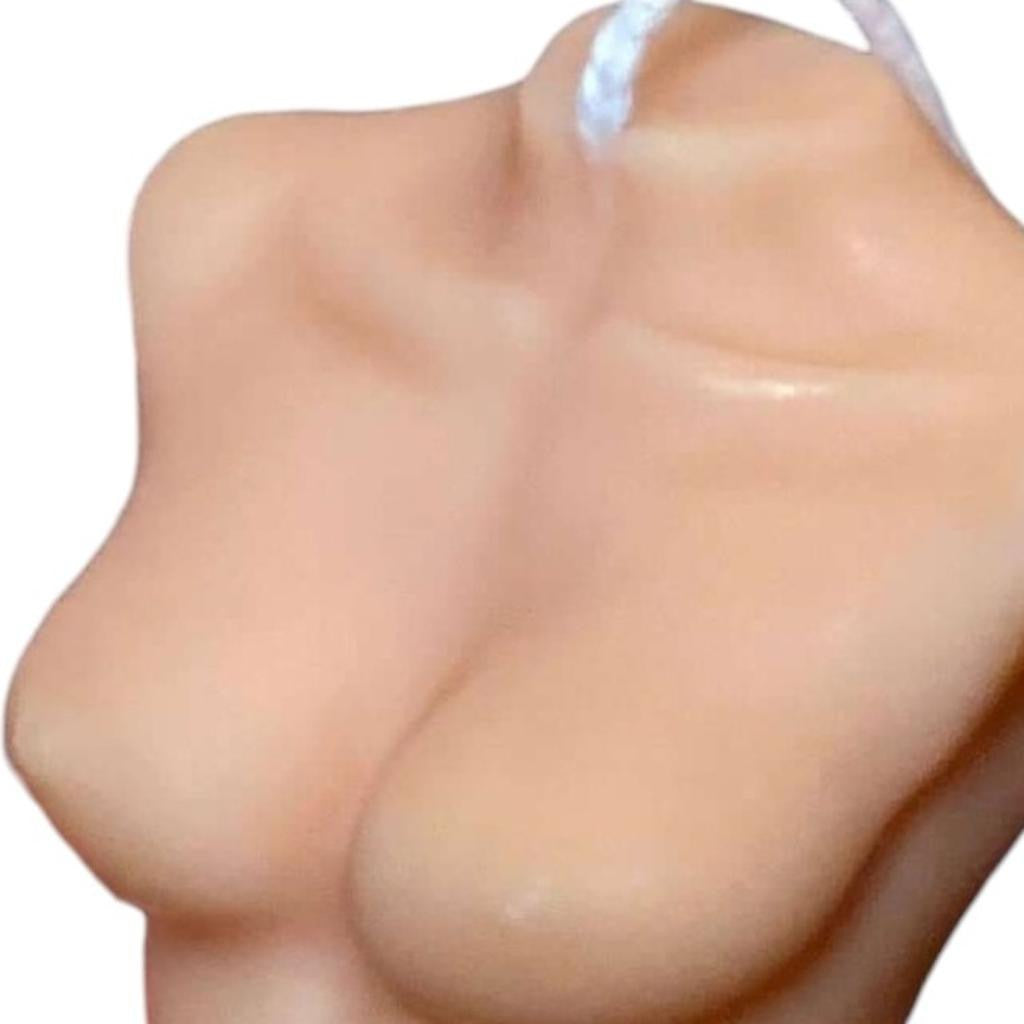 4" Natural Rose Petals Scented Dimensional Female Form Candle