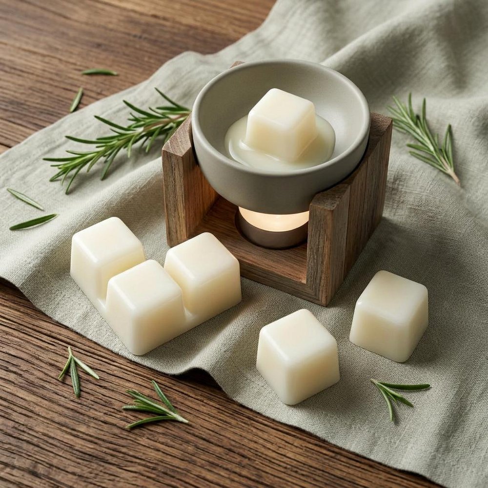 Set of Six Ivory Rose Petal Scented Soy Wax Melts