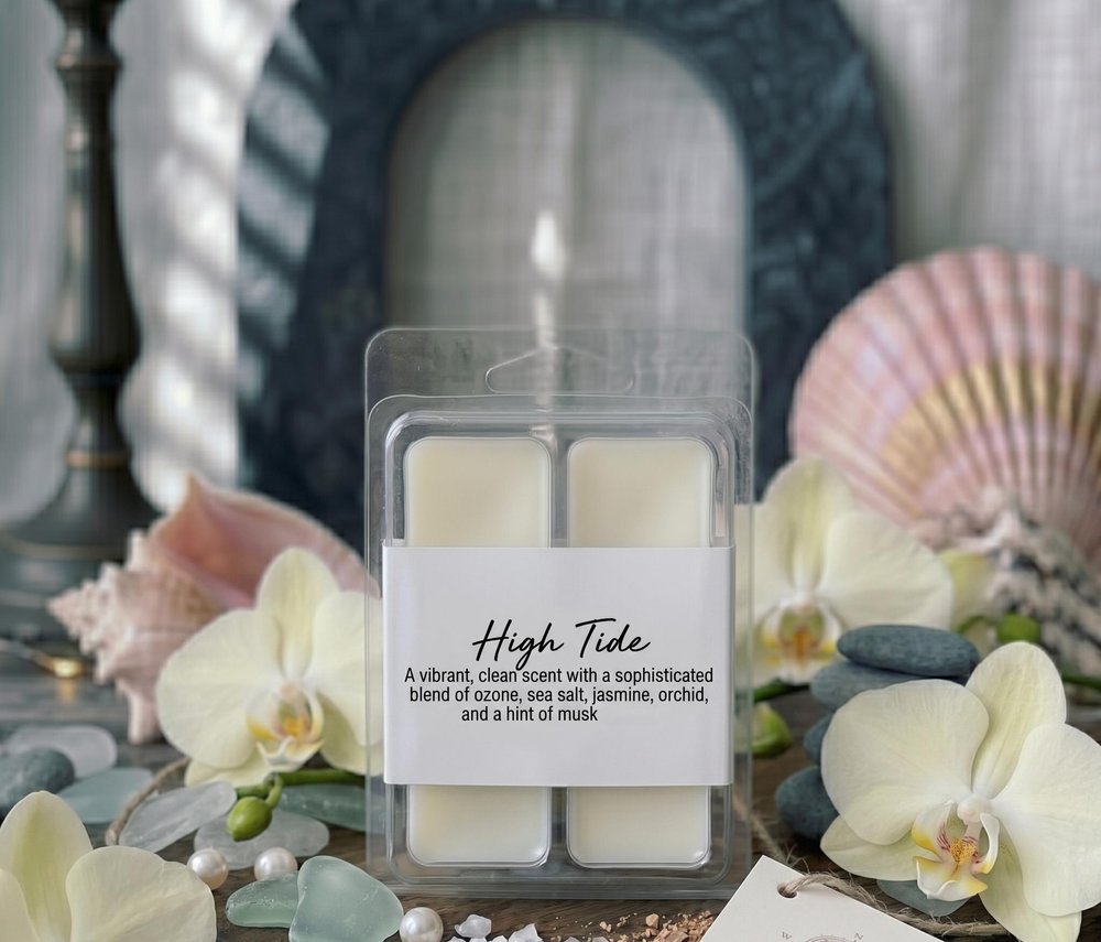 Set of Six Ivory Rose Petal Scented Soy Wax Melts