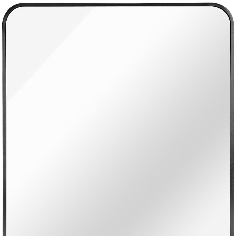 36" Black Aluminum Framed Accent Mirror