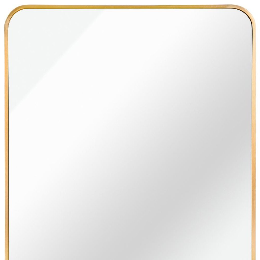 36" Gold Aluminum Framed Accent Mirror