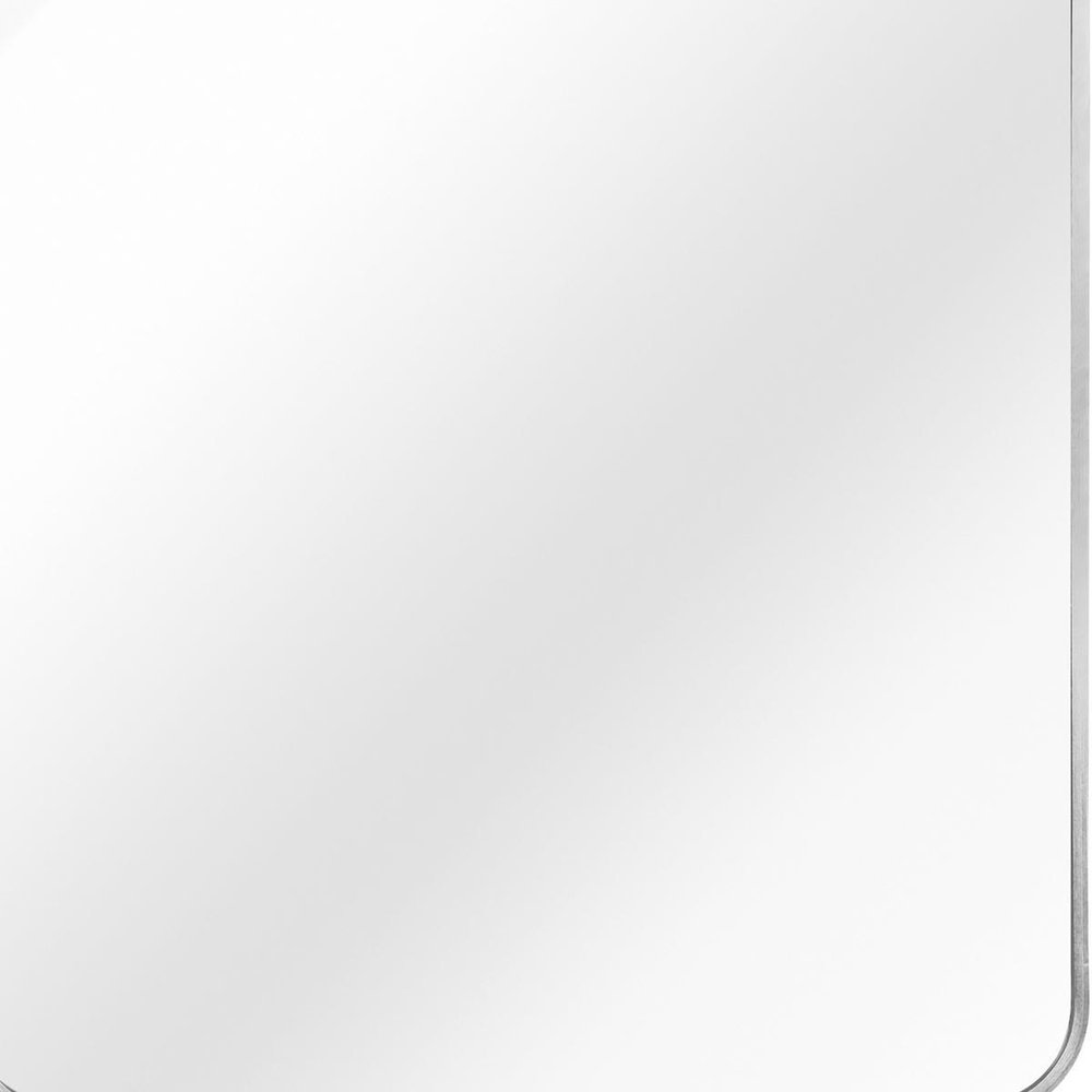 36" Silver Aluminum Framed Accent Mirror
