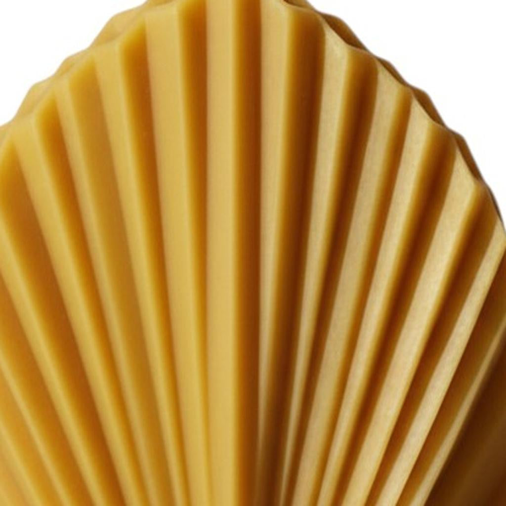 6" Gold Clean Cotton Scented Dimensional Palm Leaf Candle