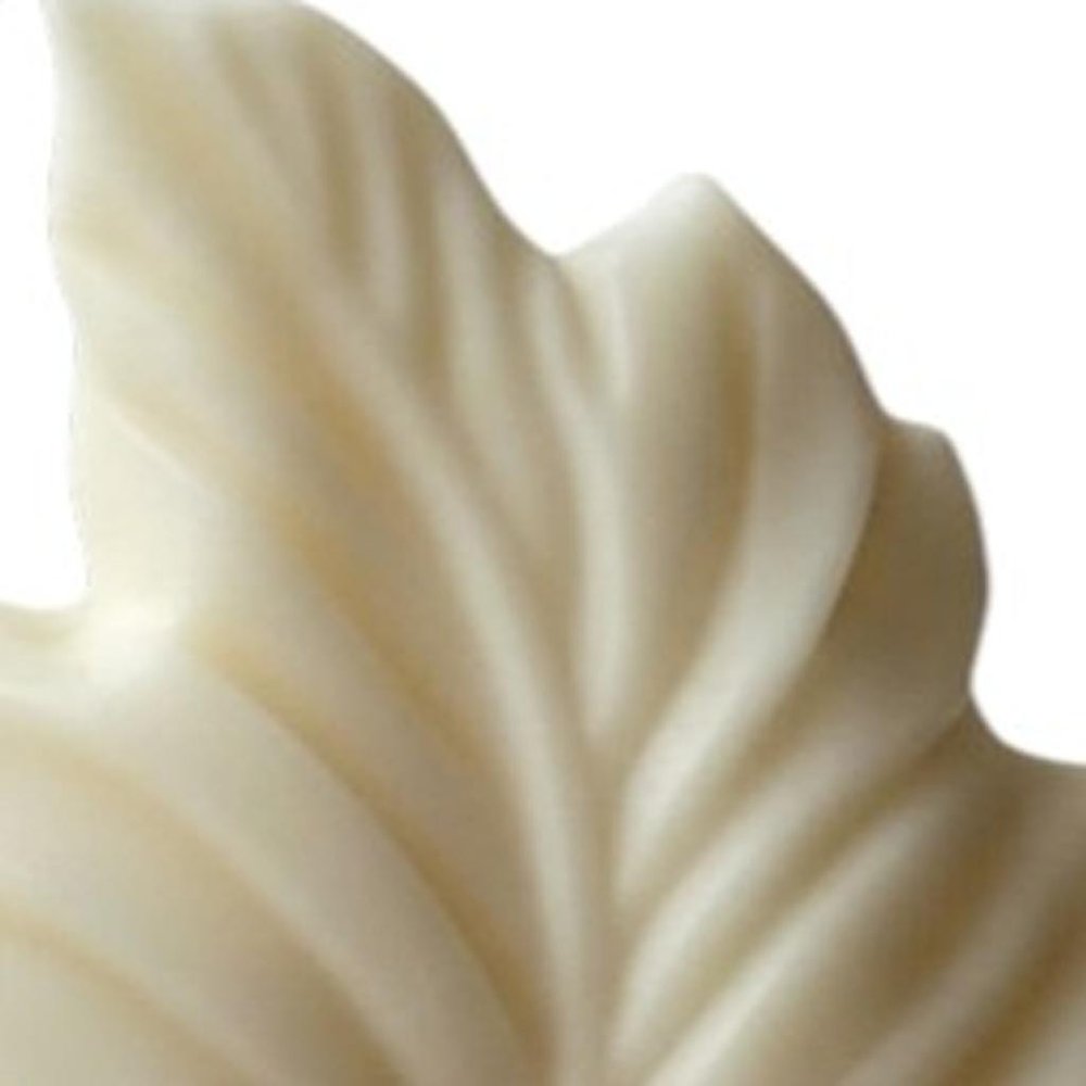 6" Ivory Sandalwood Scented Dimensional Feather Candle Novelty Novelty