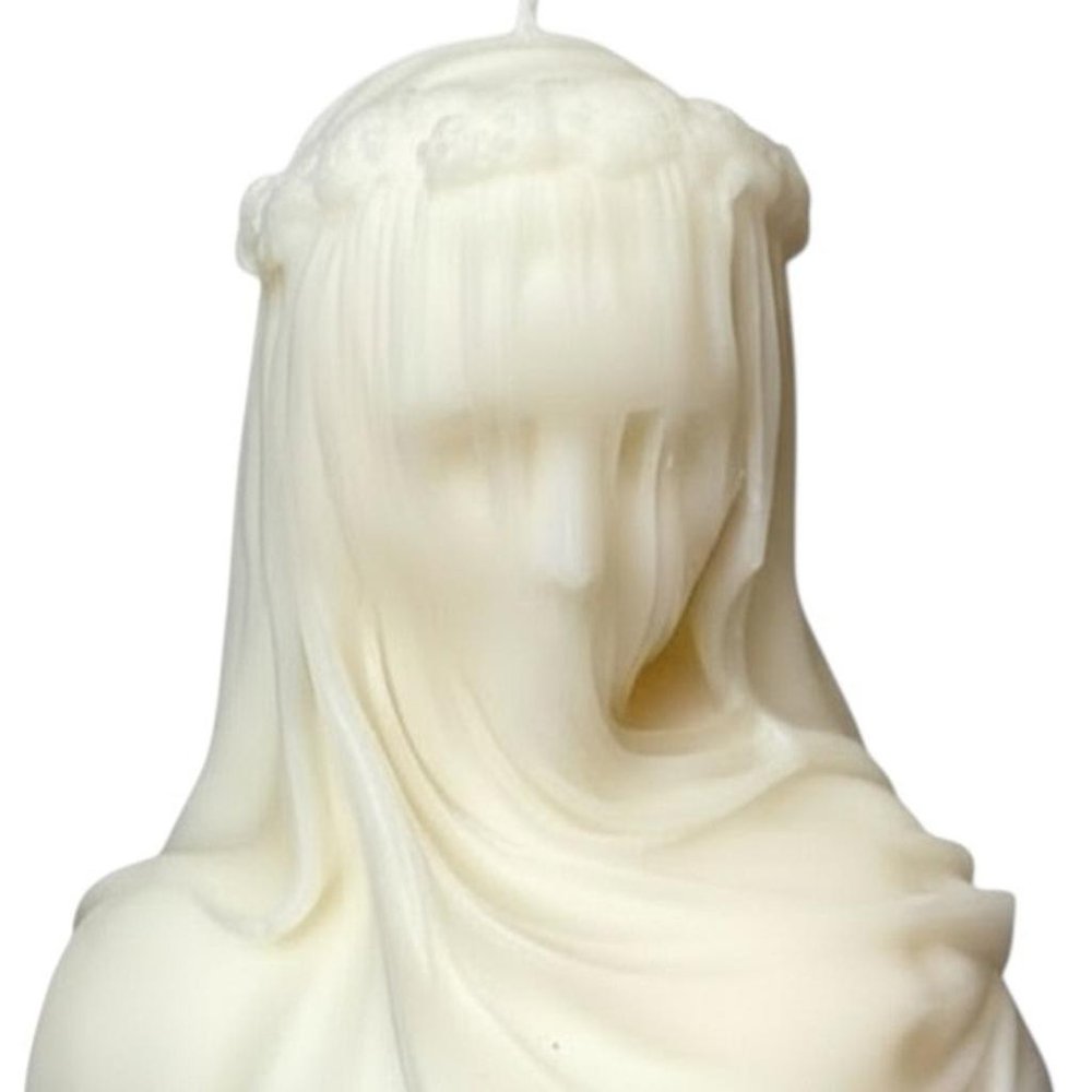 6" Ivory Unscented Dimensional Lady Candle Novelty Novelty