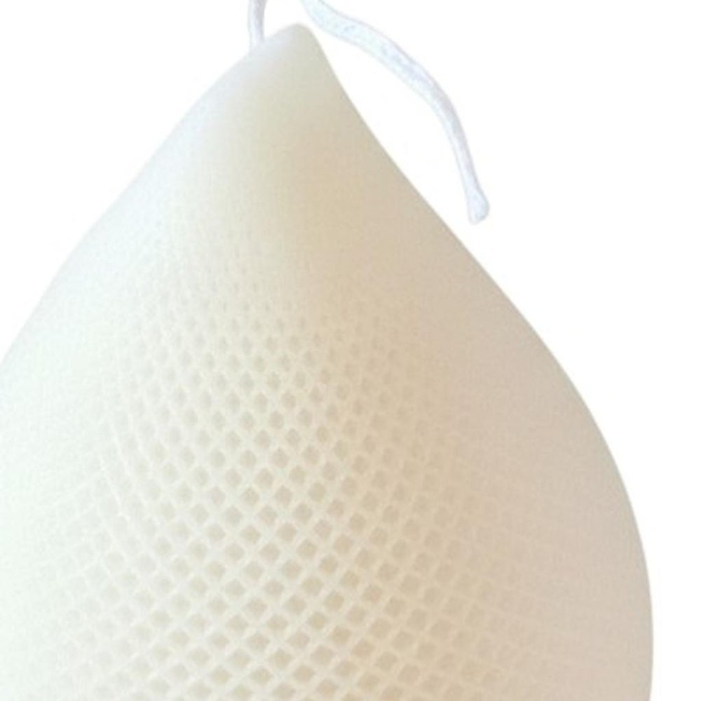 5" Ivory Unscented Dimensional Teardrop Candle Novelty Novelty