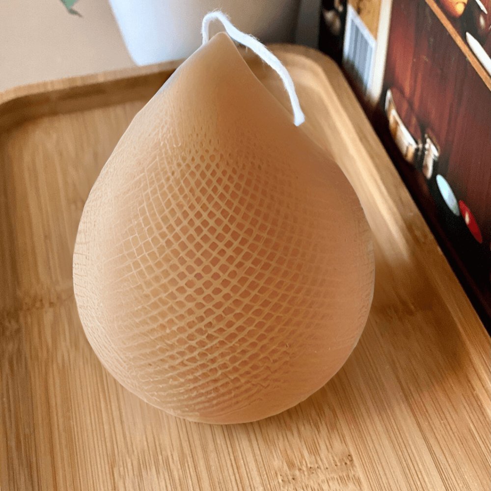 5" Brown High Tide Scented Dimensional Teardrop Candle Novelty Novelty