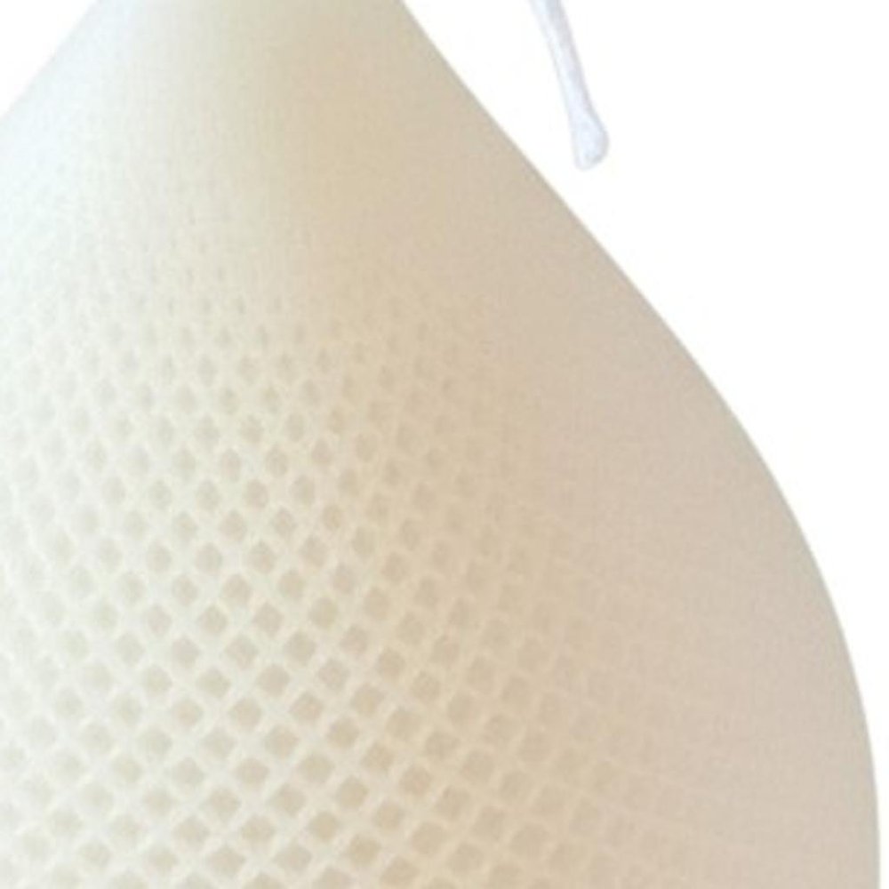 5" Ivory Black Ice Scented Dimensional Teardrop Candle Novelty Novelty