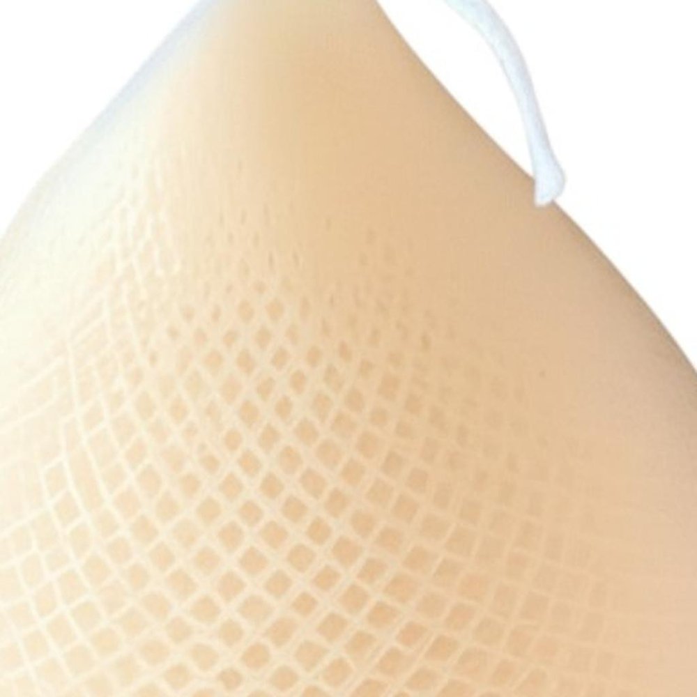 5" Peach Black Ice Scented Dimensional Teardrop Candle