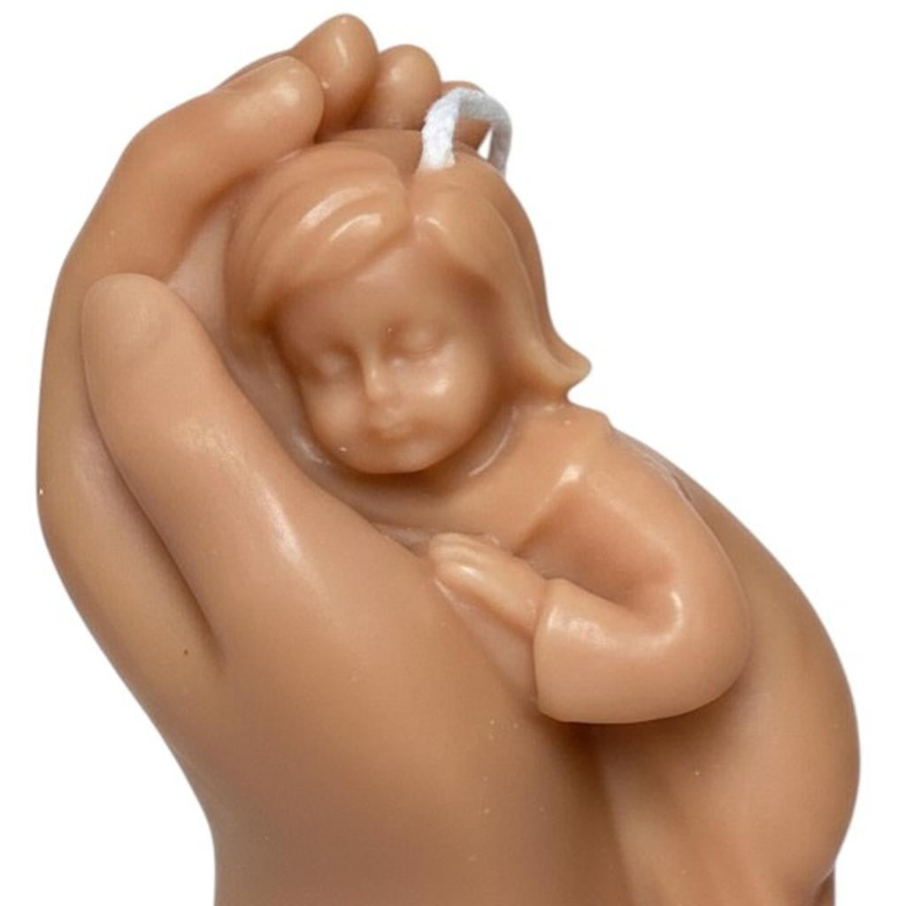 3" Bronze Unscented Baby Dimensional Candle