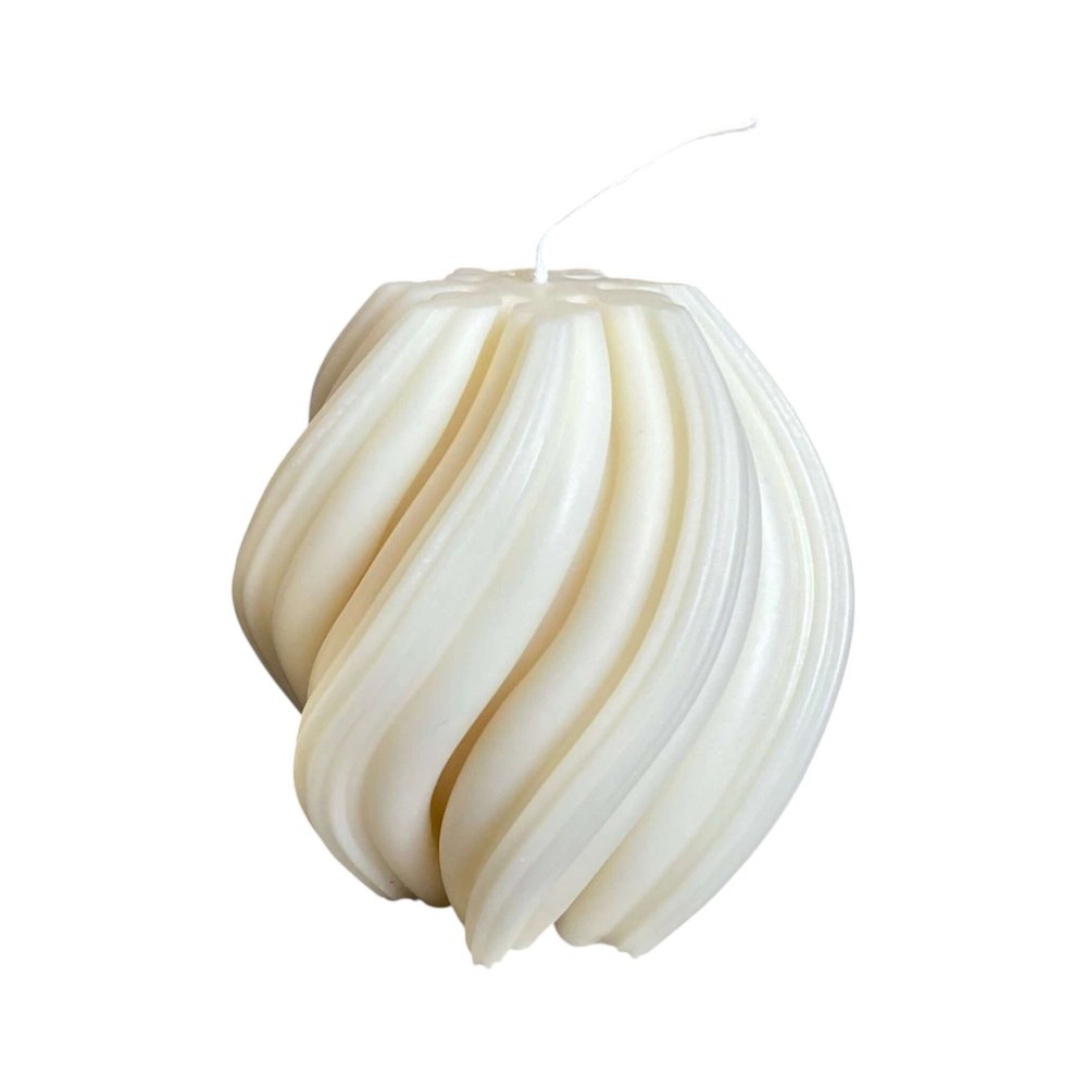 4" Ivory Clean Cotton Scented Candle Cylinder Pillar