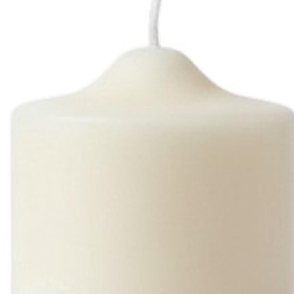 2" Ivory Creamy Vanilla Scented Candle Round Pillar