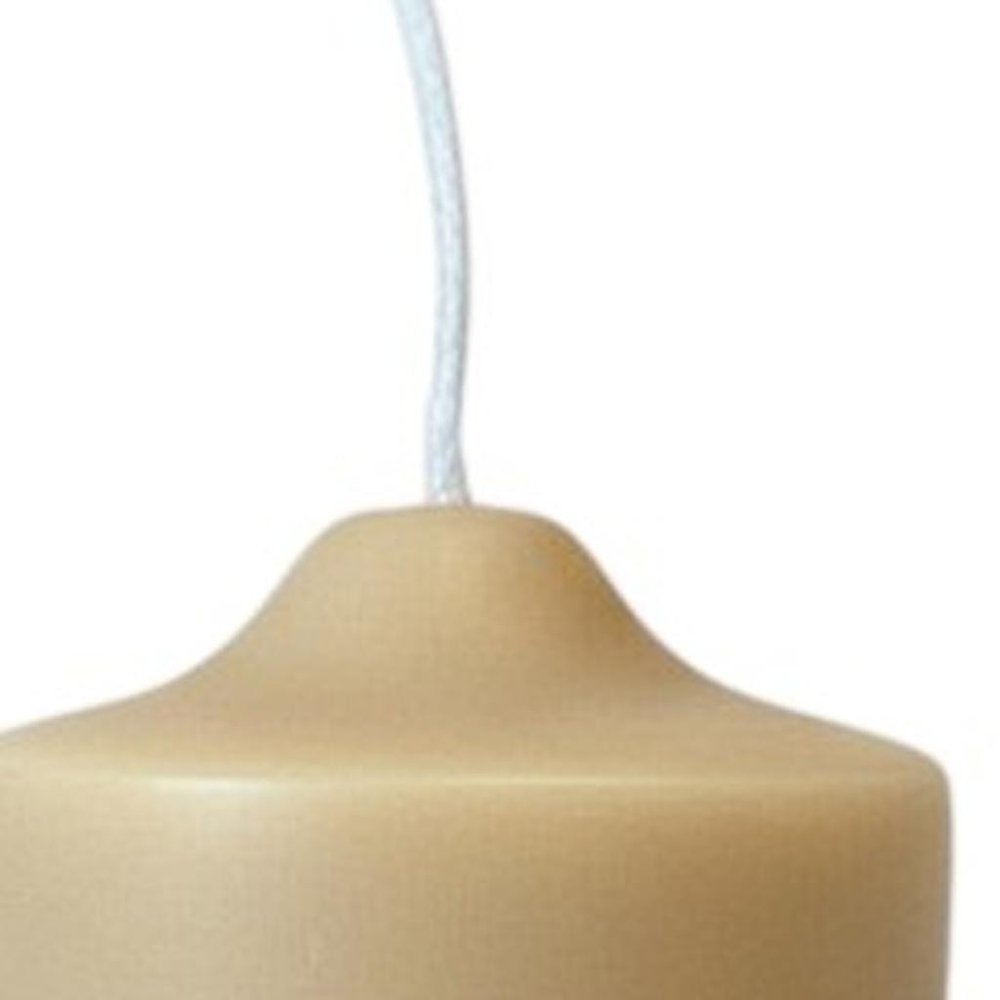 2" Almond Creamy Vanilla Scented Candle Round Pillar