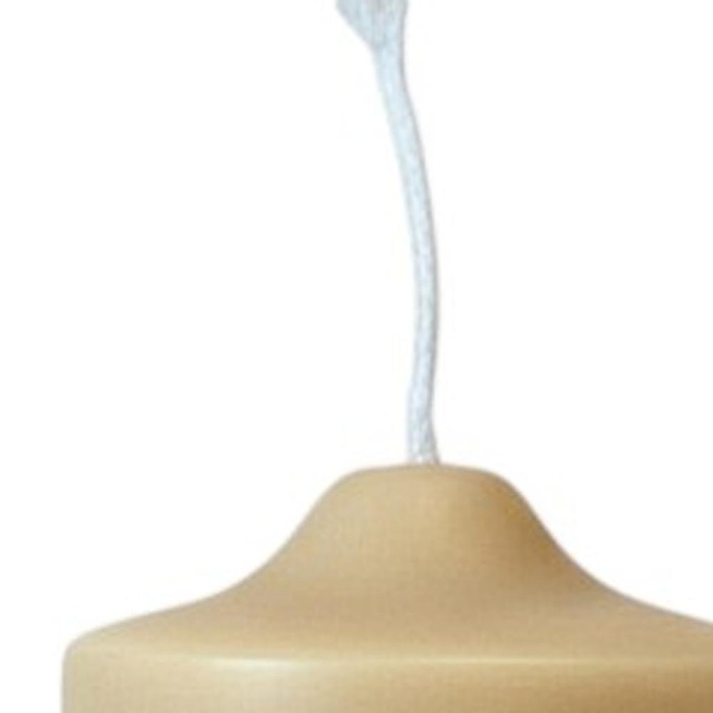2" Almond Creamy Vanilla Scented Candle Round Pillar