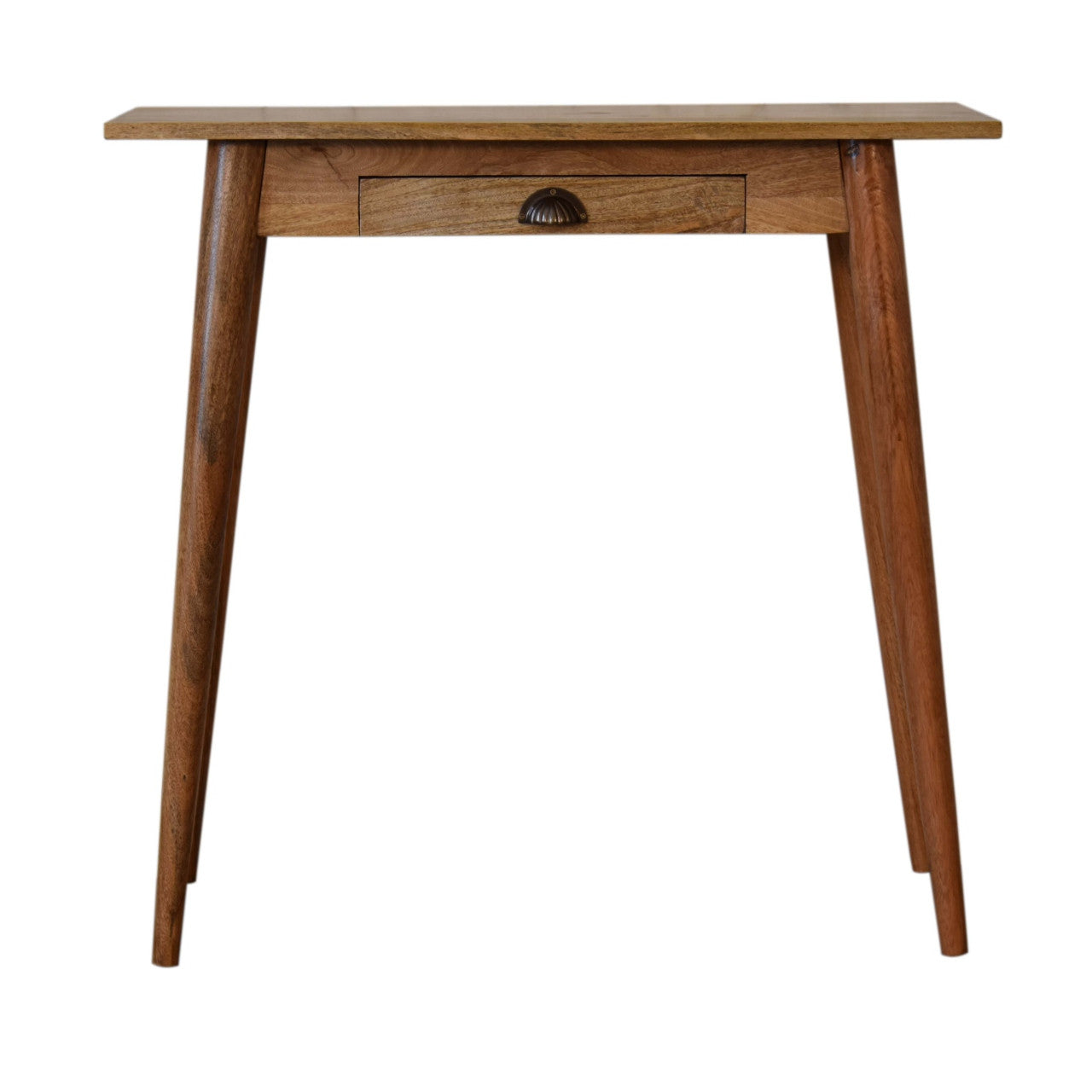 32" Brown Solid Wood Writing Desk