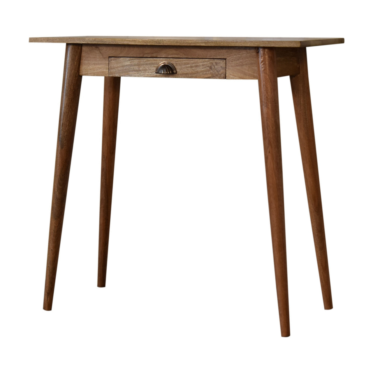 32" Brown Solid Wood Writing Desk