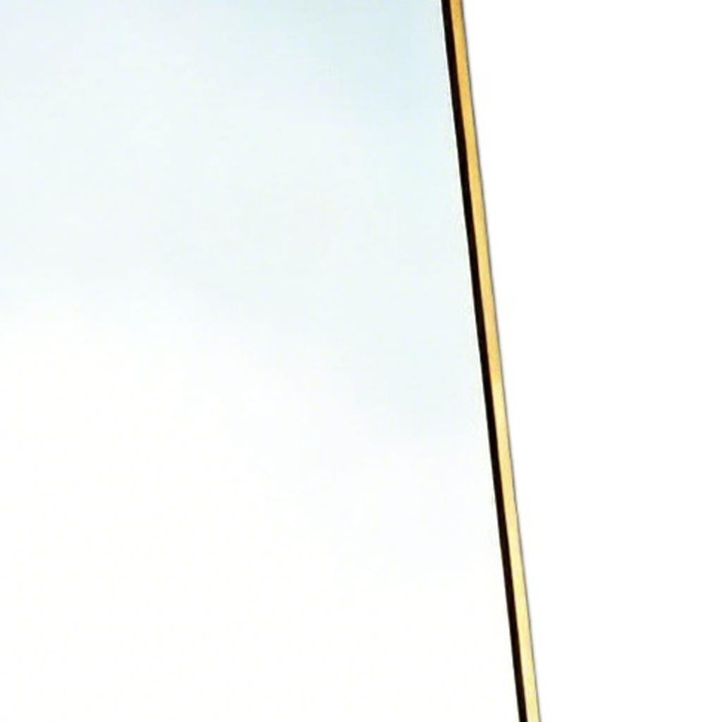 56" Gold Aluminum Freestanding And Wall Mounted Framed Full Length Mirror