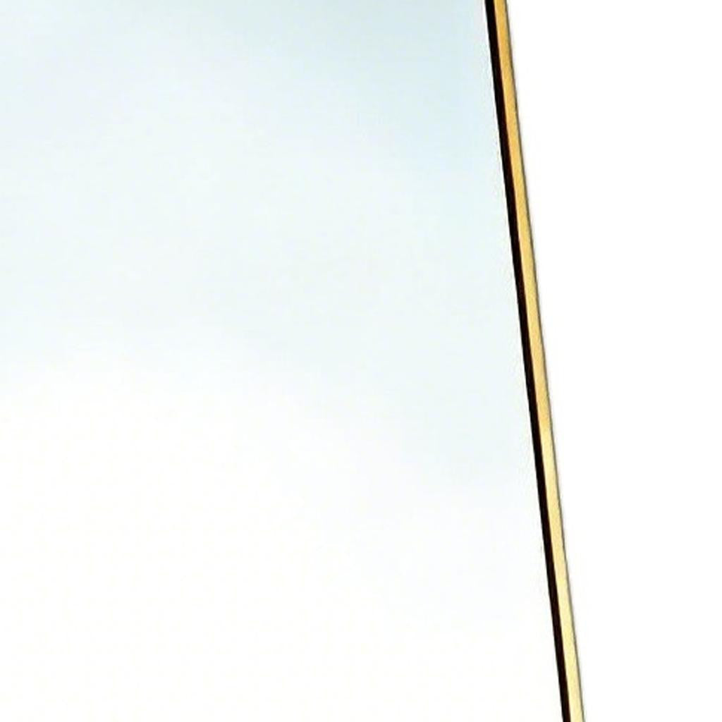 67" Gold Aluminum Freestanding And Wall Mounted Framed Full Length Mirror