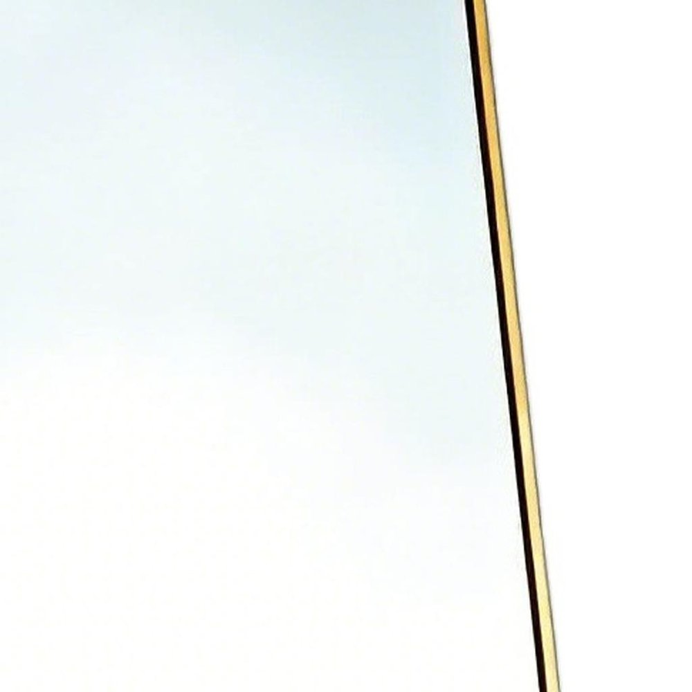 67" Black Aluminum Freestanding And Wall Mounted Framed Full Length Mirror