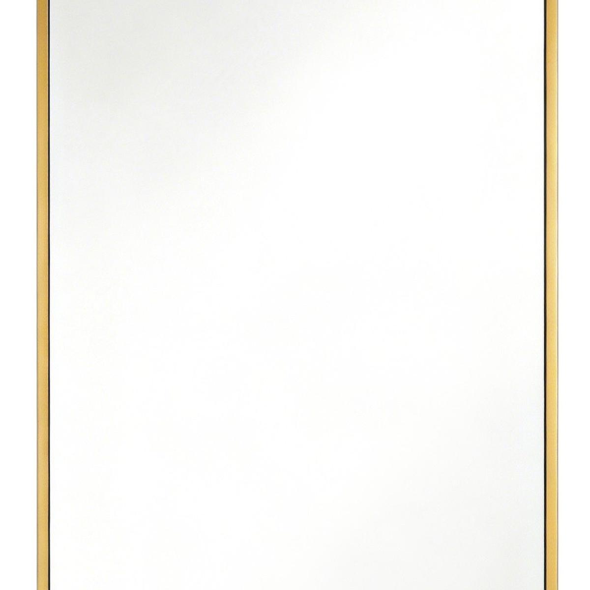 47" Gold Aluminum Over the Door Framed Accent Mirror
