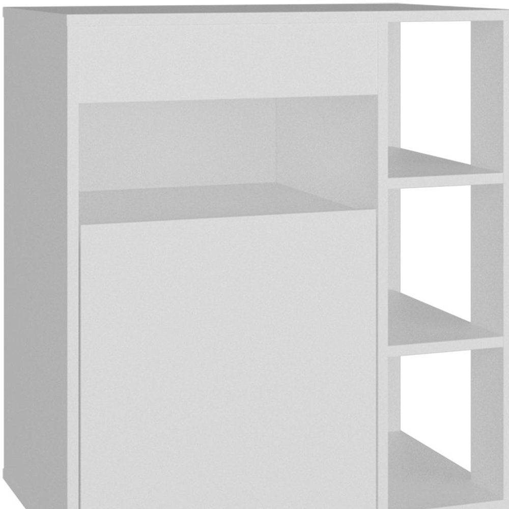 26" White Wood Sideboard