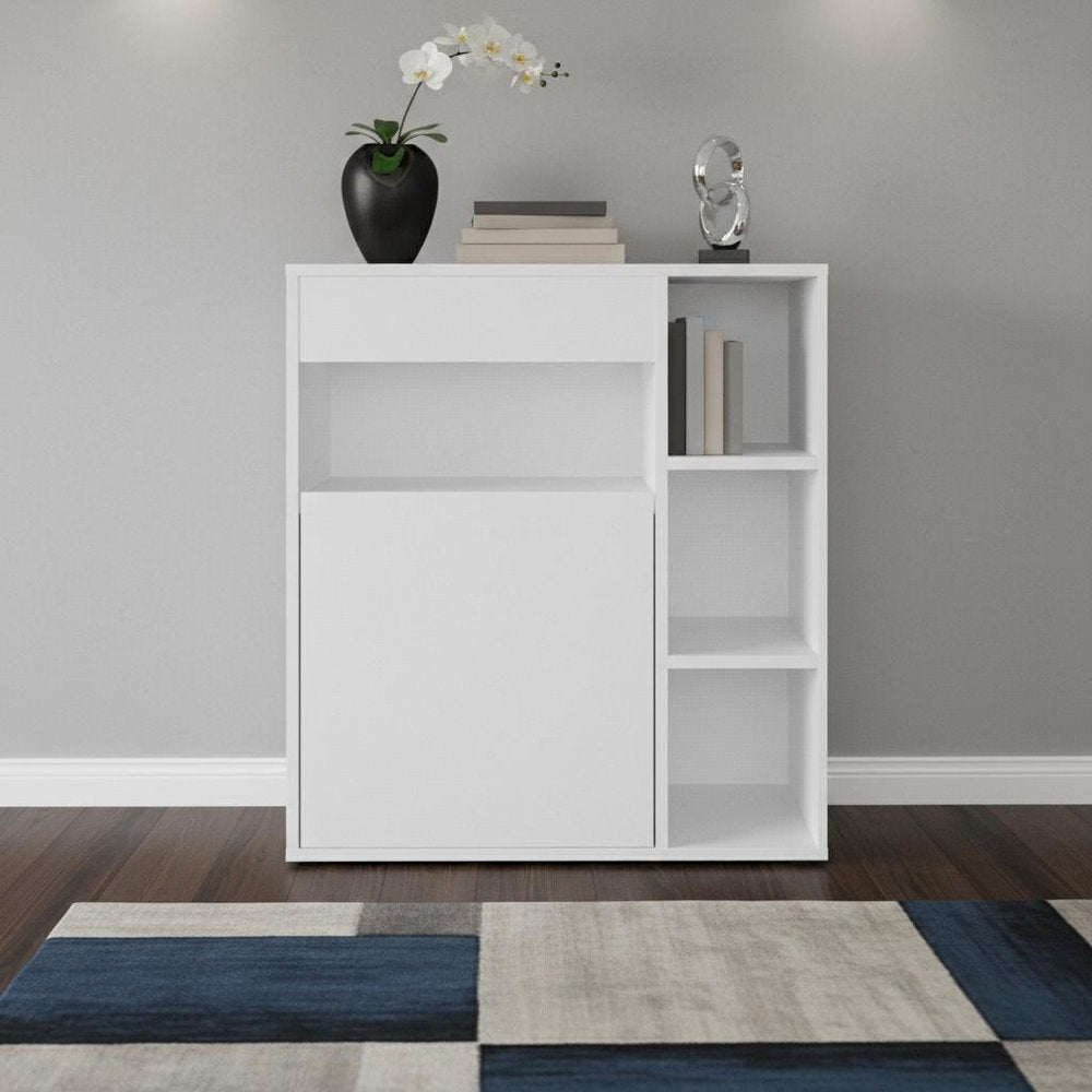 26" White Wood Sideboard
