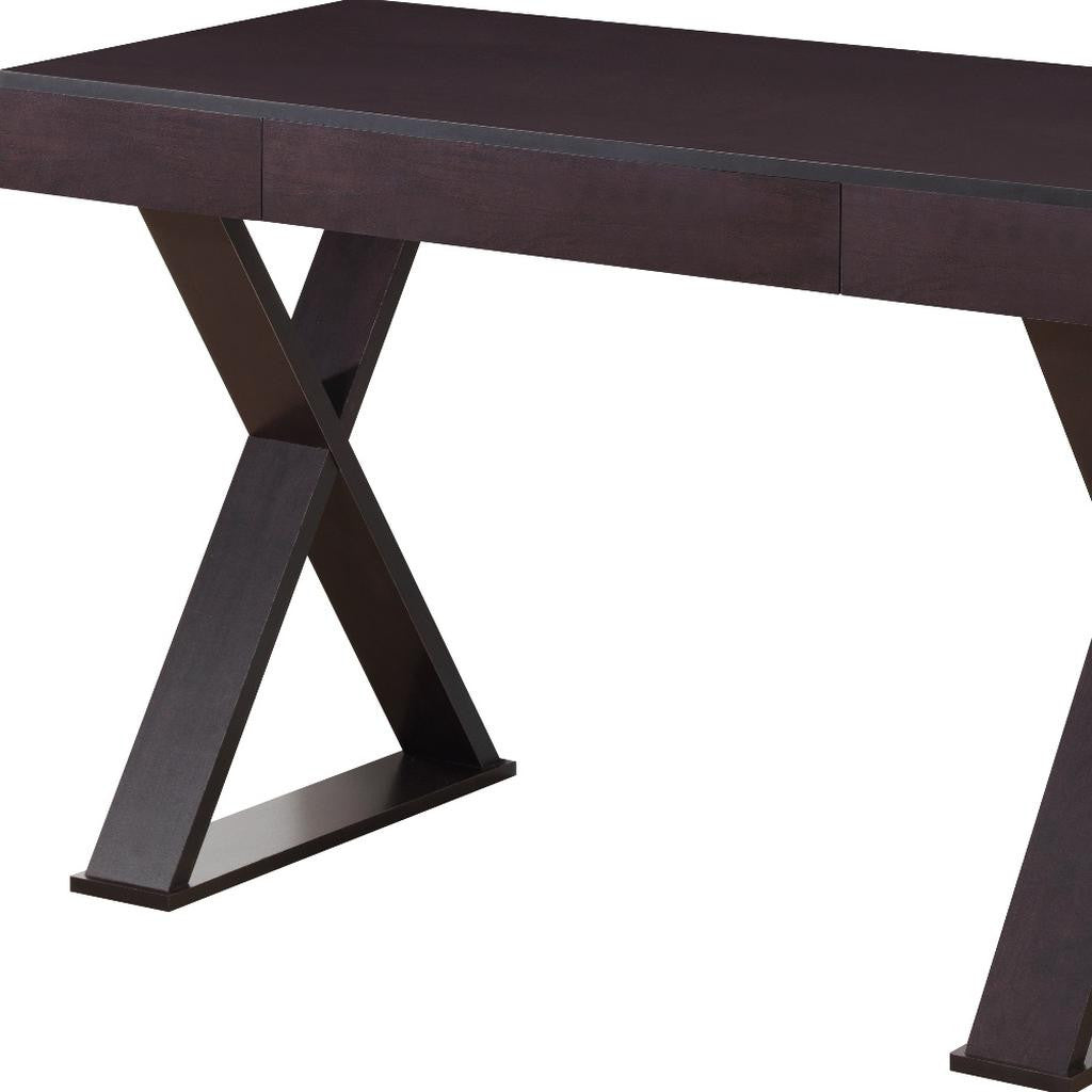 47" Espresso Wood Writing Desk