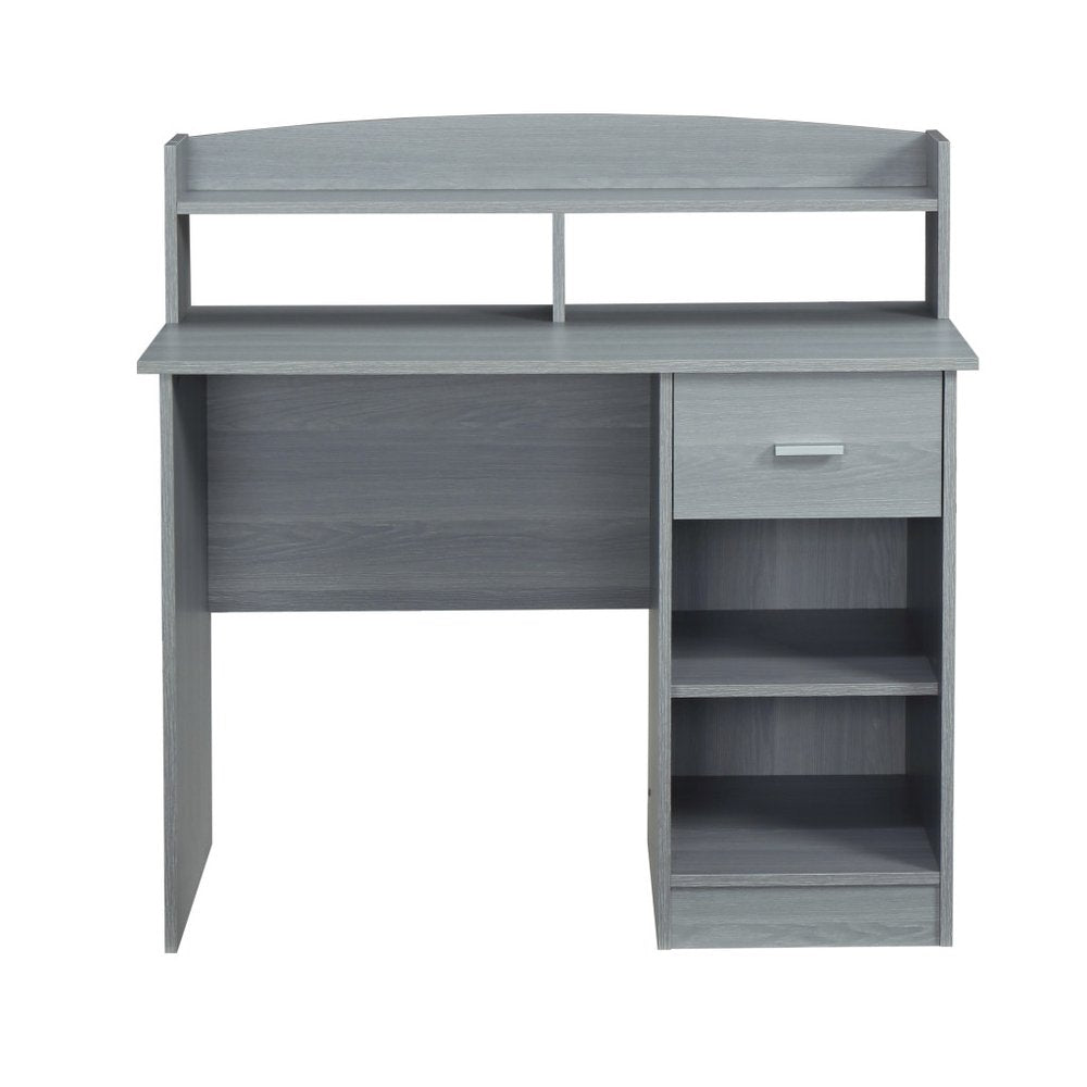 41" Gray Wood Writing Desk
