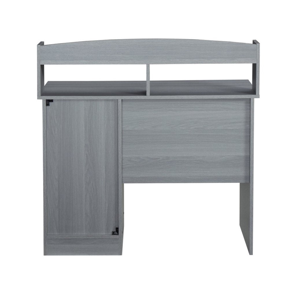 41" Gray Wood Writing Desk