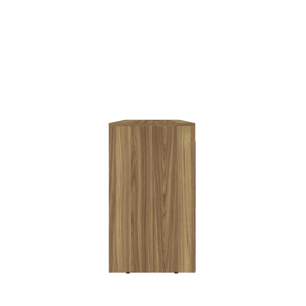 43" Walnut Wood Computer Desk