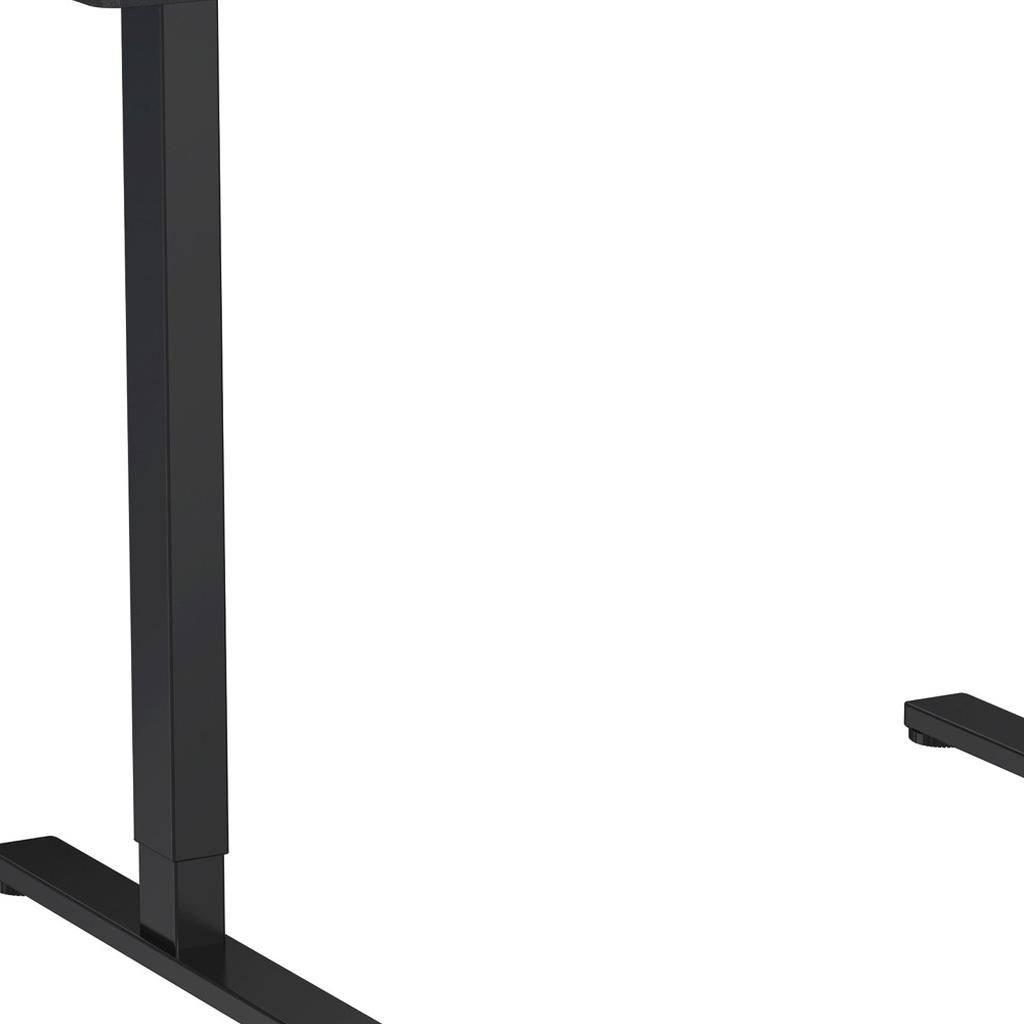 Adjustable Black Wood and Steel Standing Desk