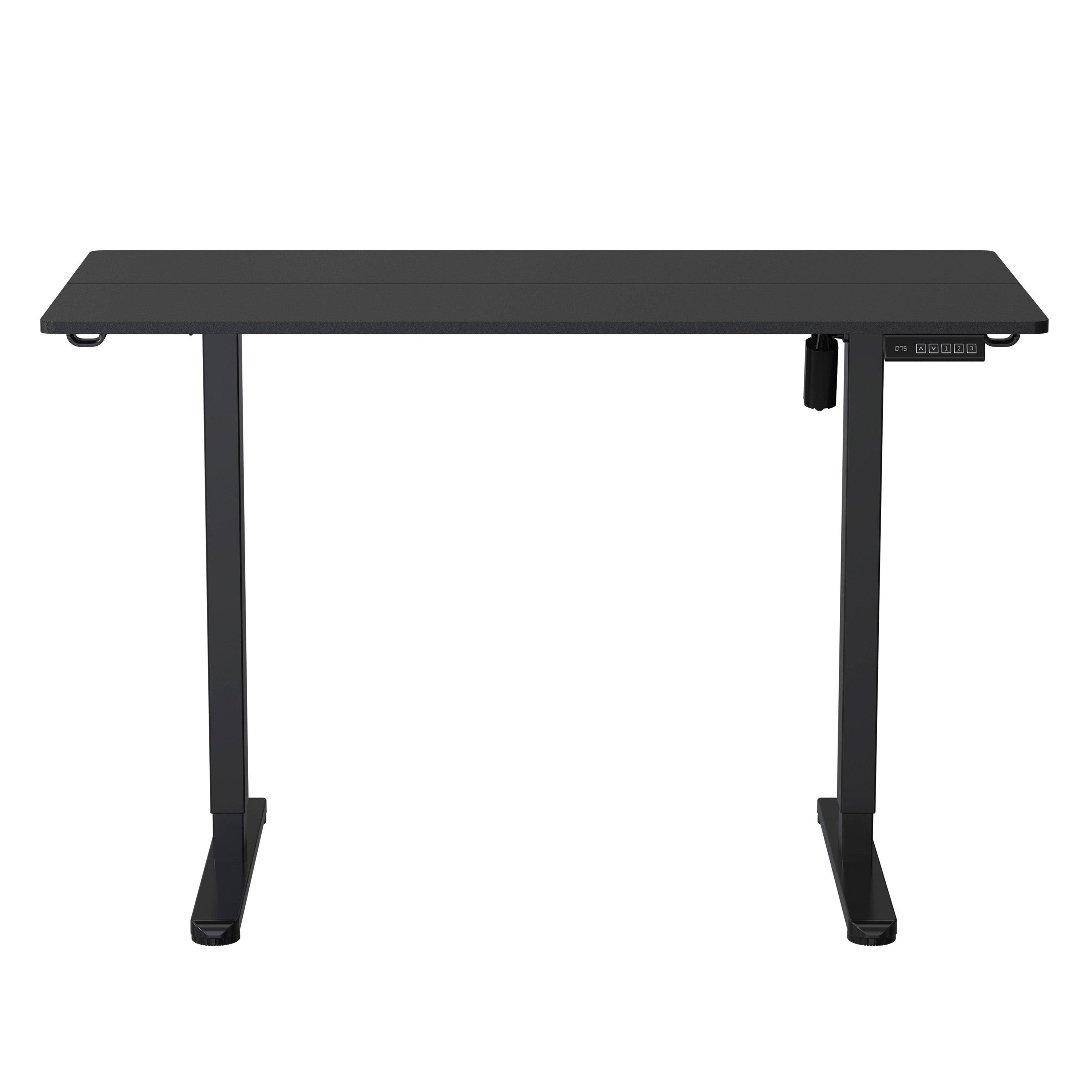 Adjustable Black Wood and Steel Standing Desk