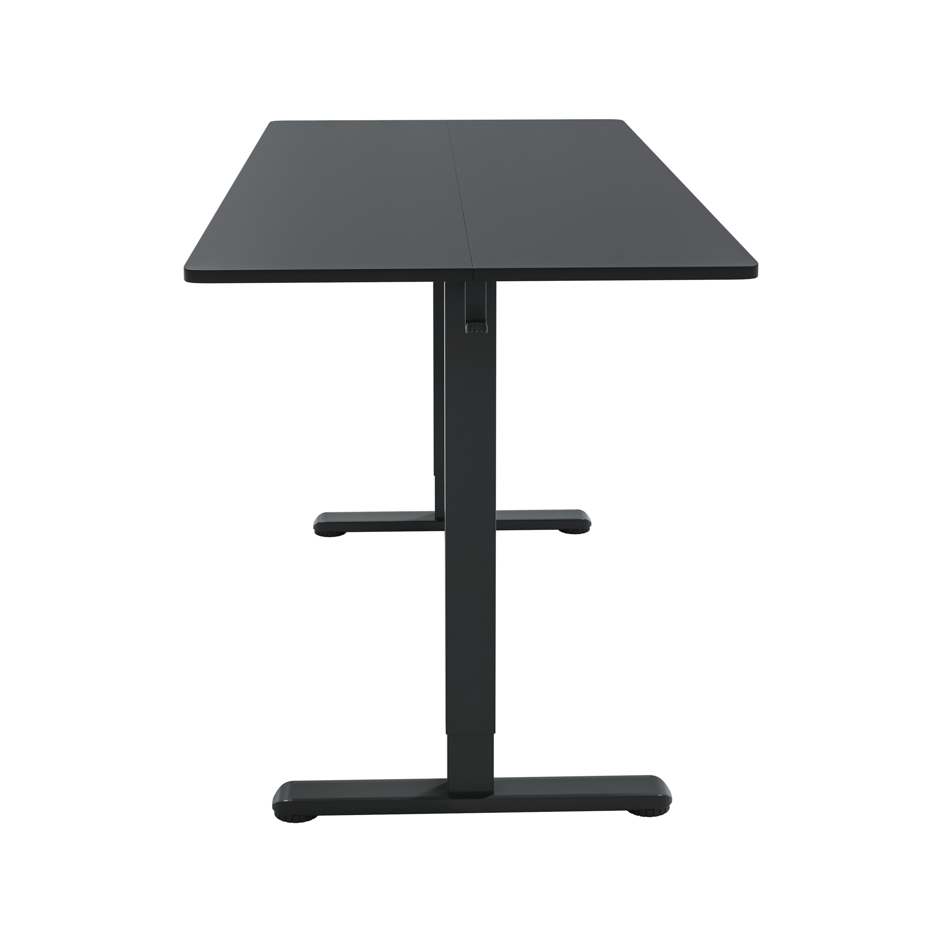 Adjustable Black Wood and Steel Standing Desk