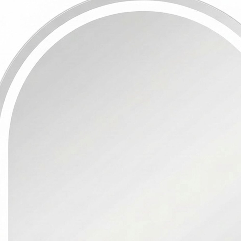 28" Arch Lighted Frameless Bathroom Vanity Mirror