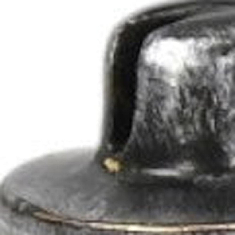 2" Black Cast Iron Hand Painted Tabletop Sculpture