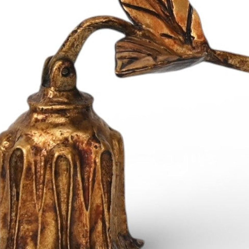 2" Gold Cast Iron Hand Painted Tabletop Sculpture