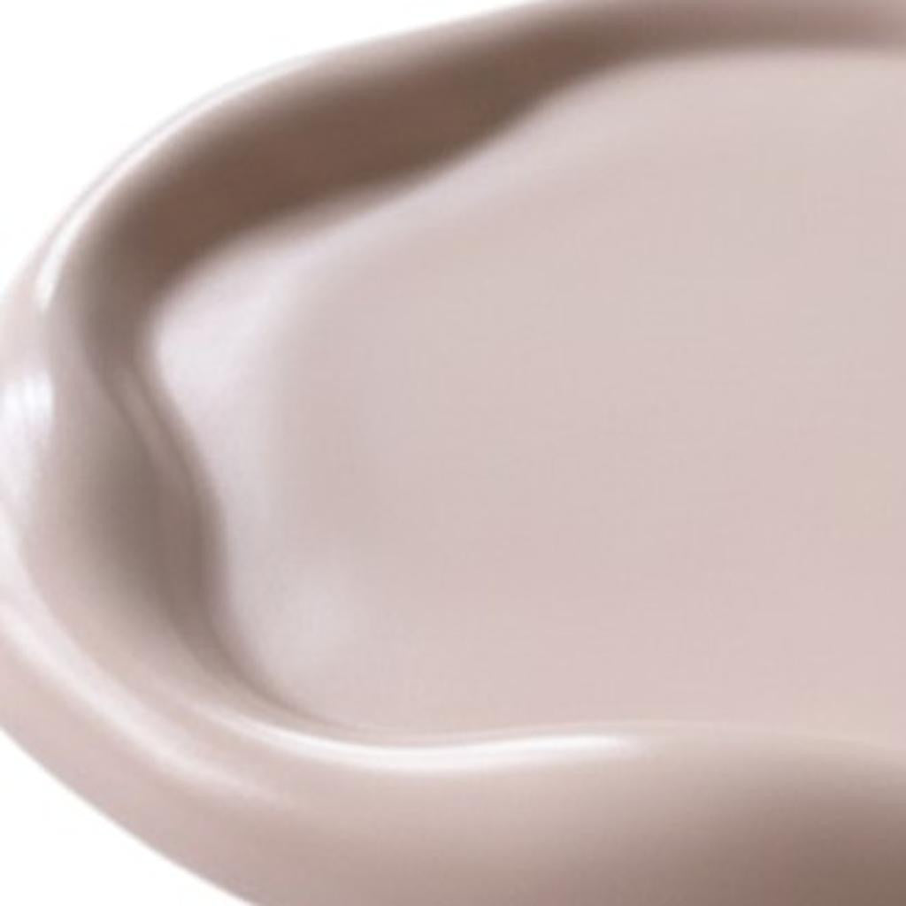 7" Pale Pink Resin Handmade Round Trinket Tray
