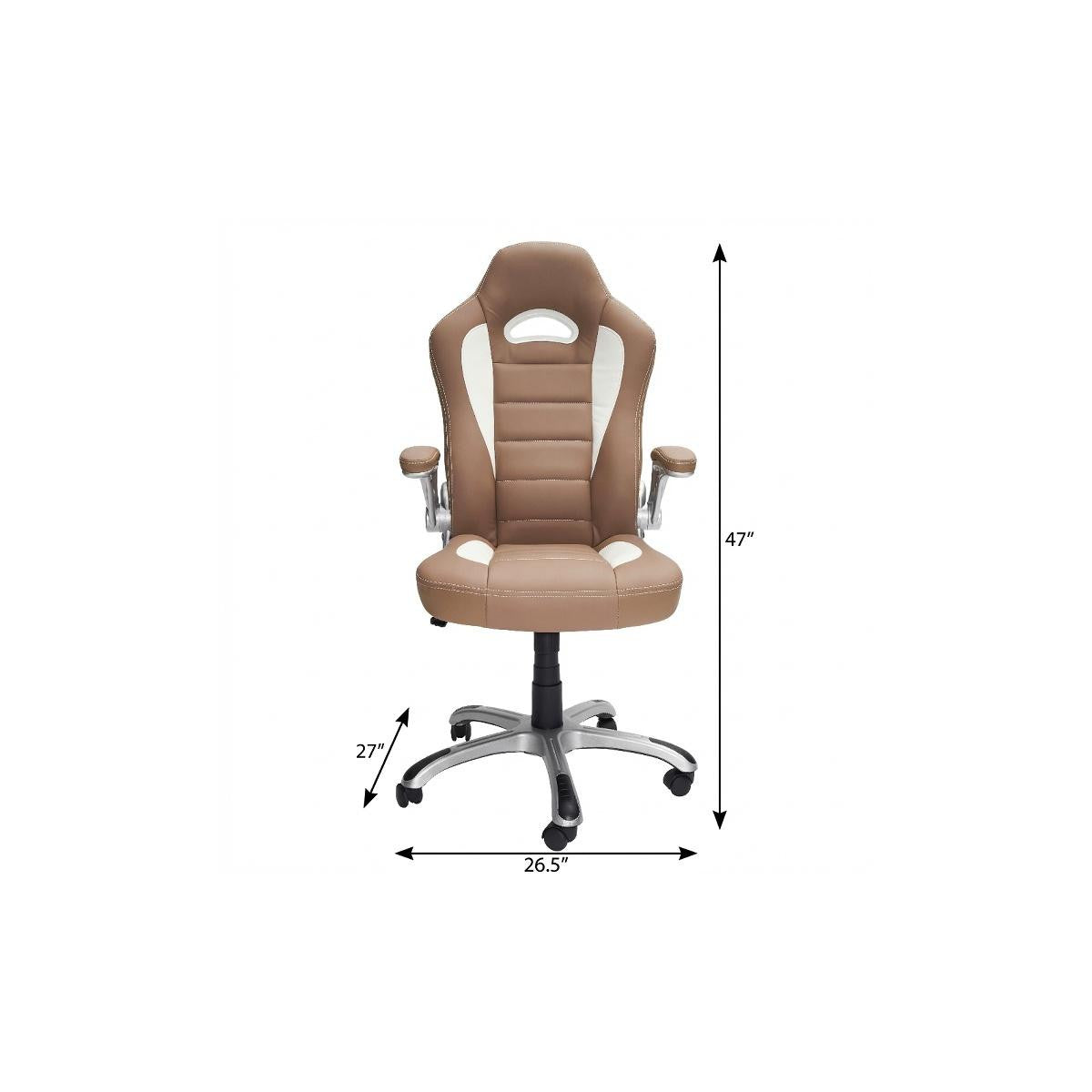 Camel Adjustable Height Swivel Rolling Office Chair