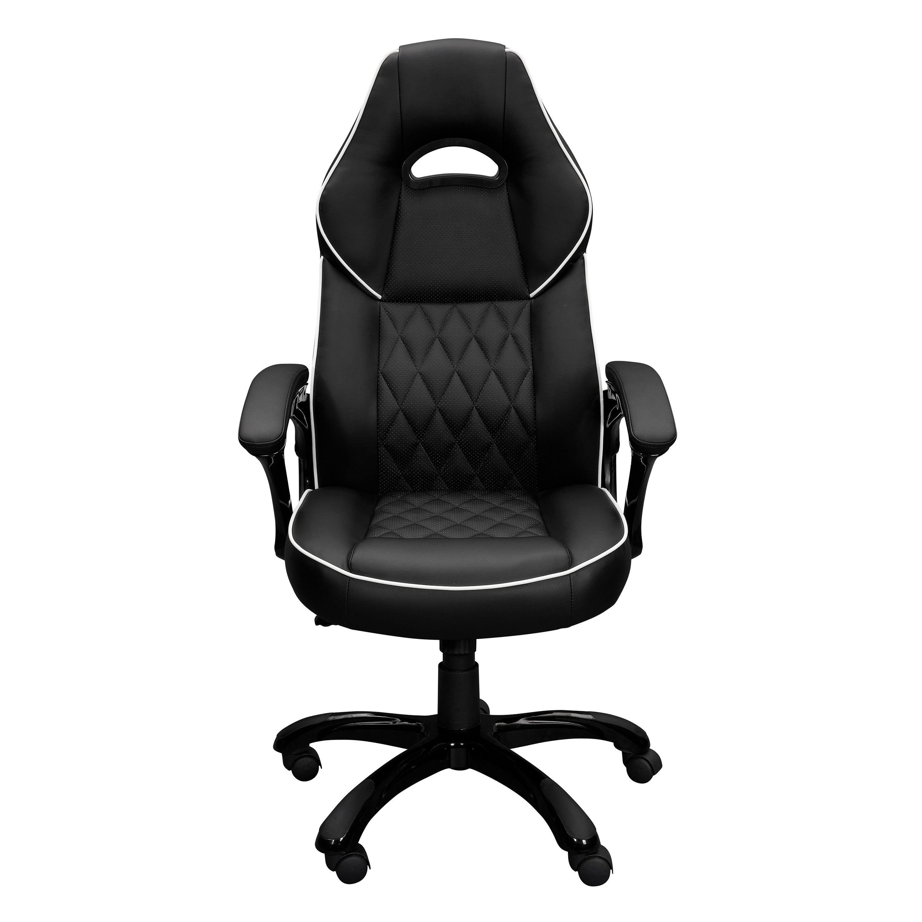 Black Adjustable Height Swivel Rolling Executive Office Chair