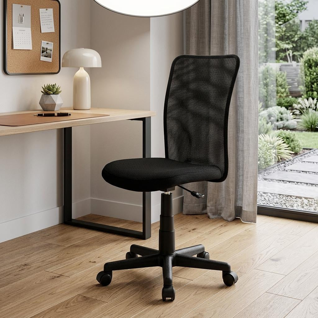 Black Swivel Rolling Office Chair
