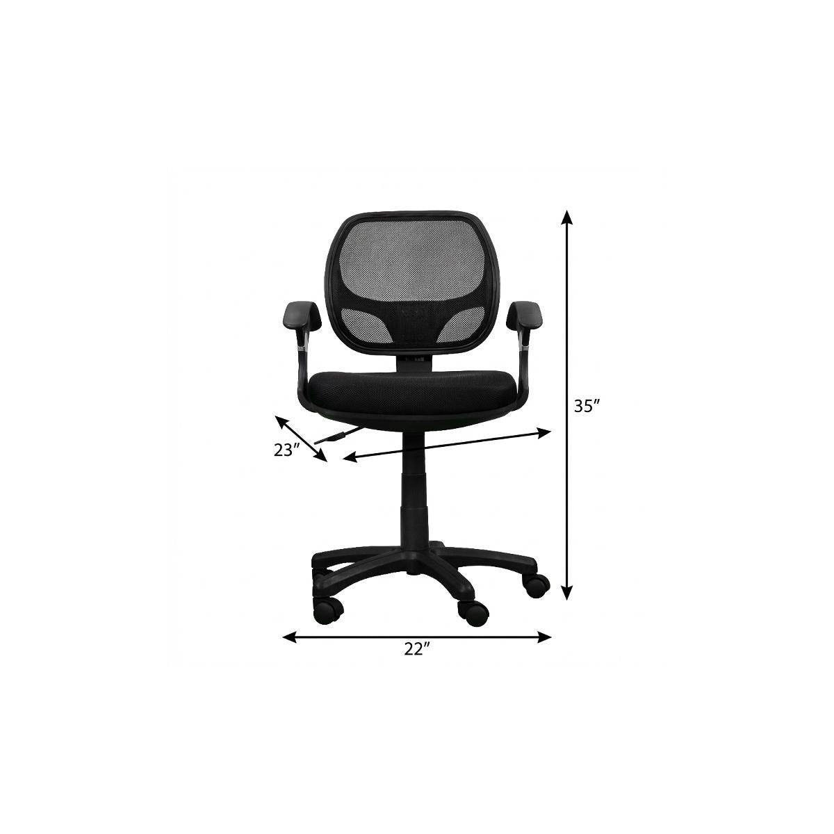 Black Swivel Rolling Office Chair