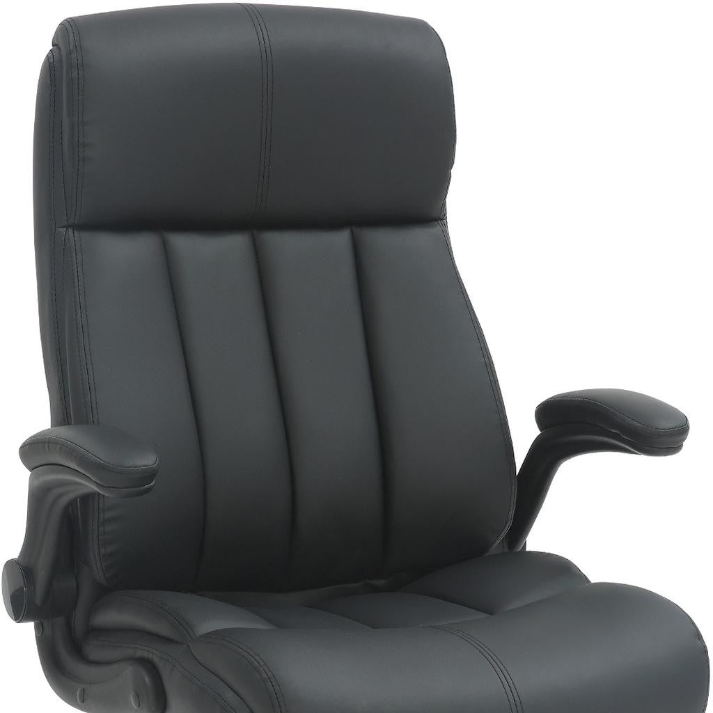 Black Adjustable Height Swivel Rolling Executive Office Chair