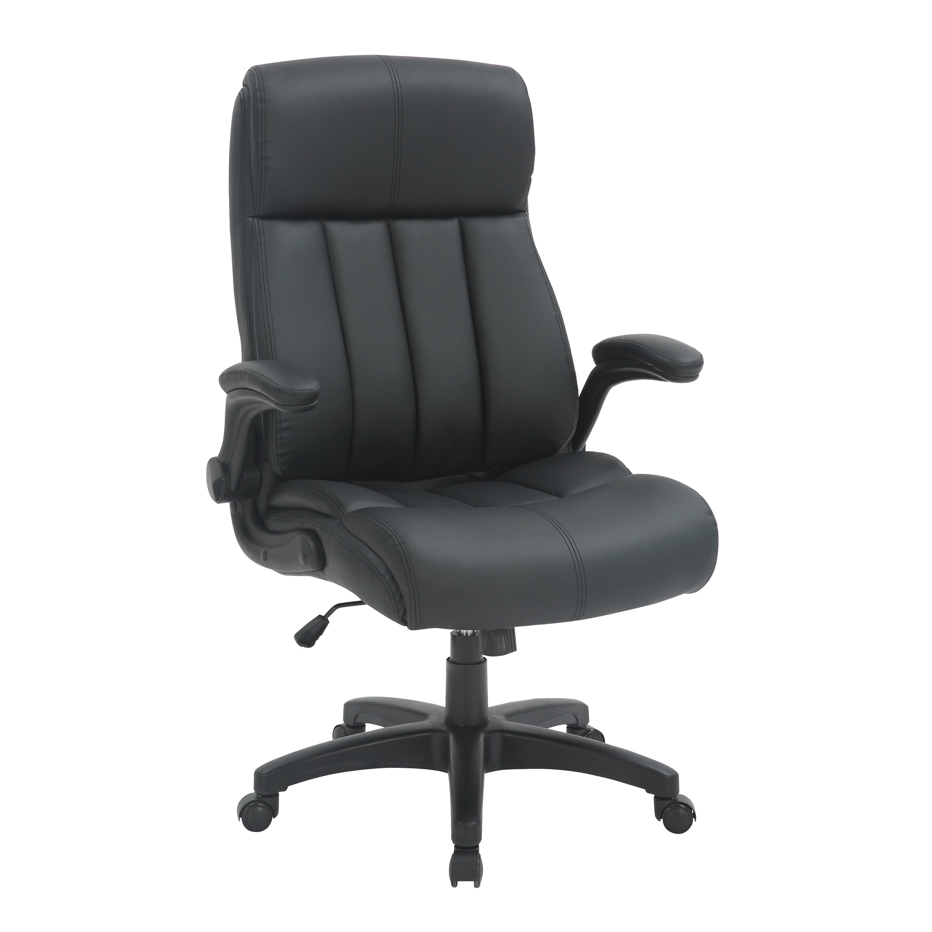 Black Adjustable Height Swivel Rolling Executive Office Chair