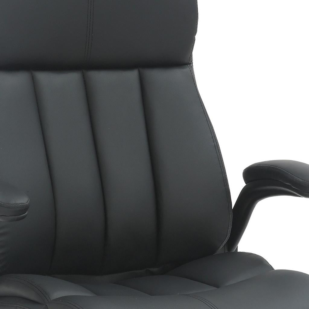 Black Adjustable Height Swivel Rolling Executive Office Chair