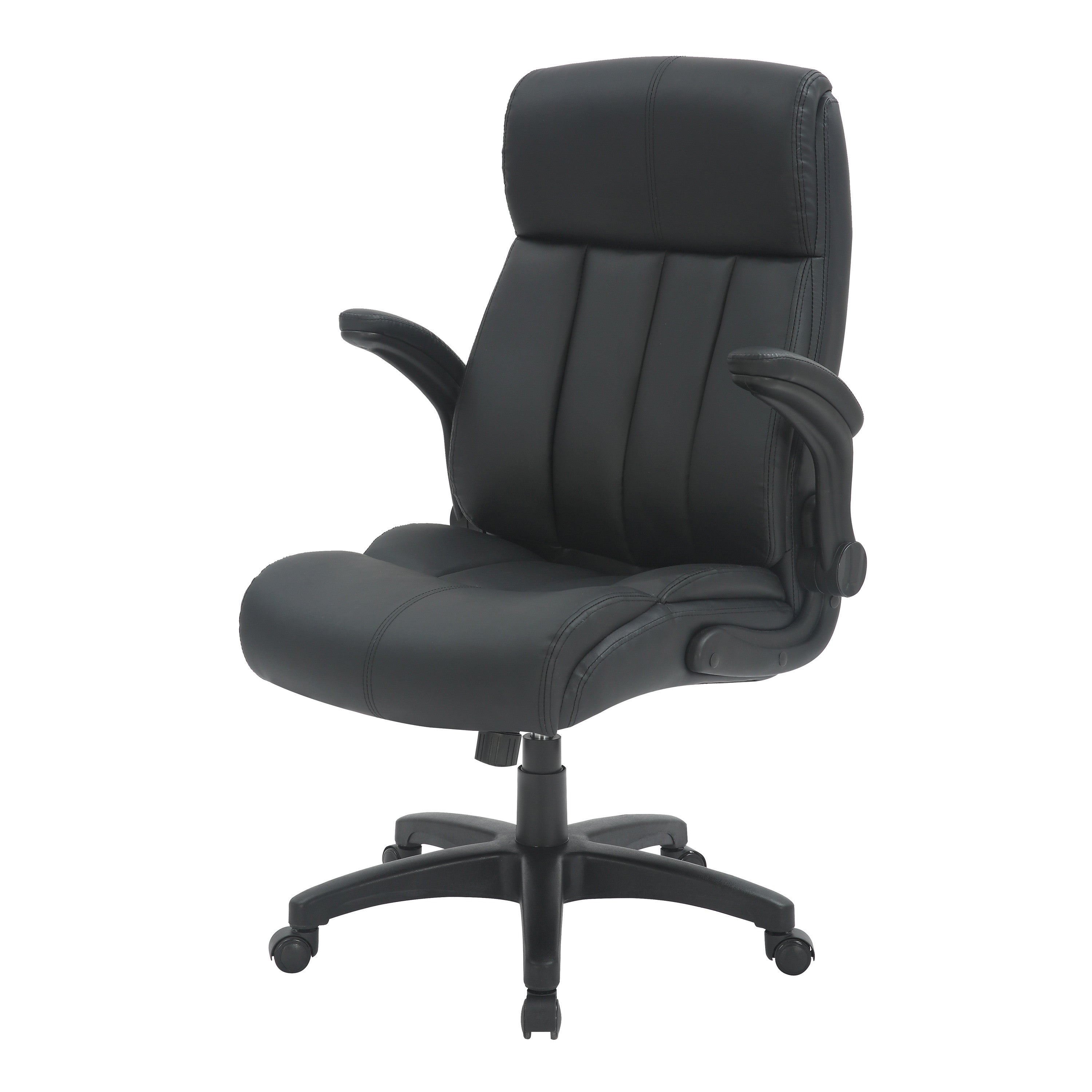 Black Adjustable Height Swivel Rolling Executive Office Chair