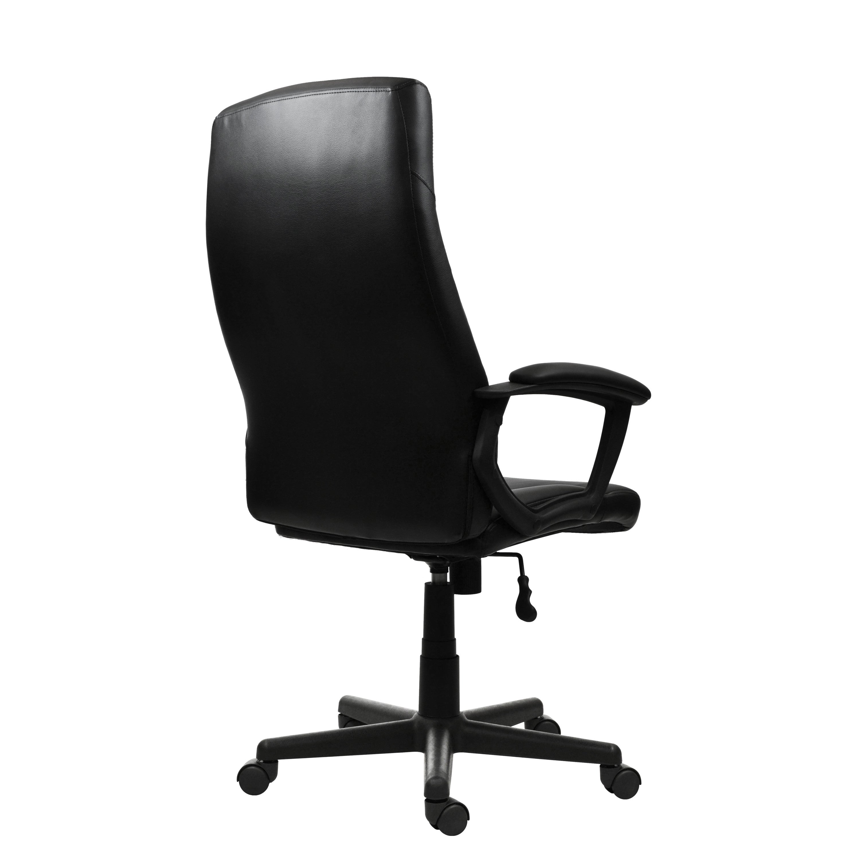 Black Adjustable Height Swivel Rolling Executive Office Chair