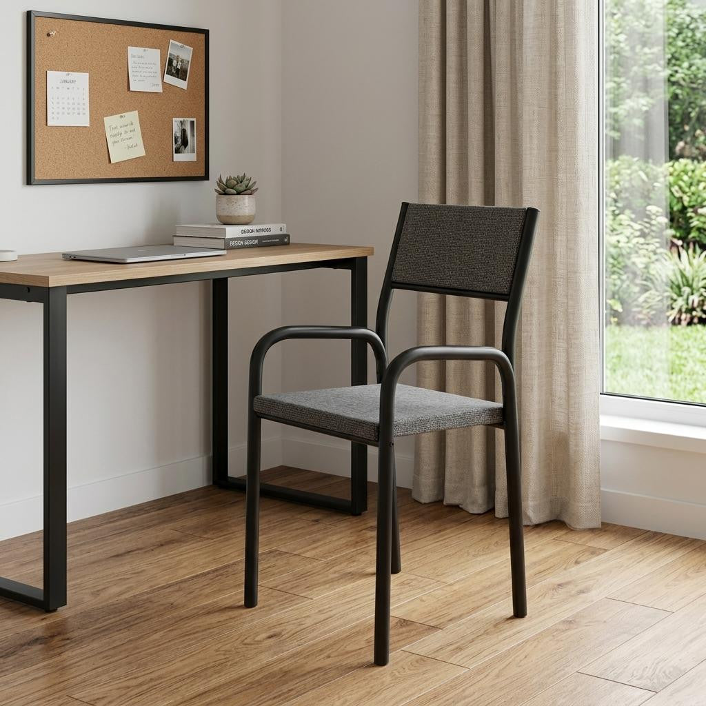 Charcoal And Black Office Chair